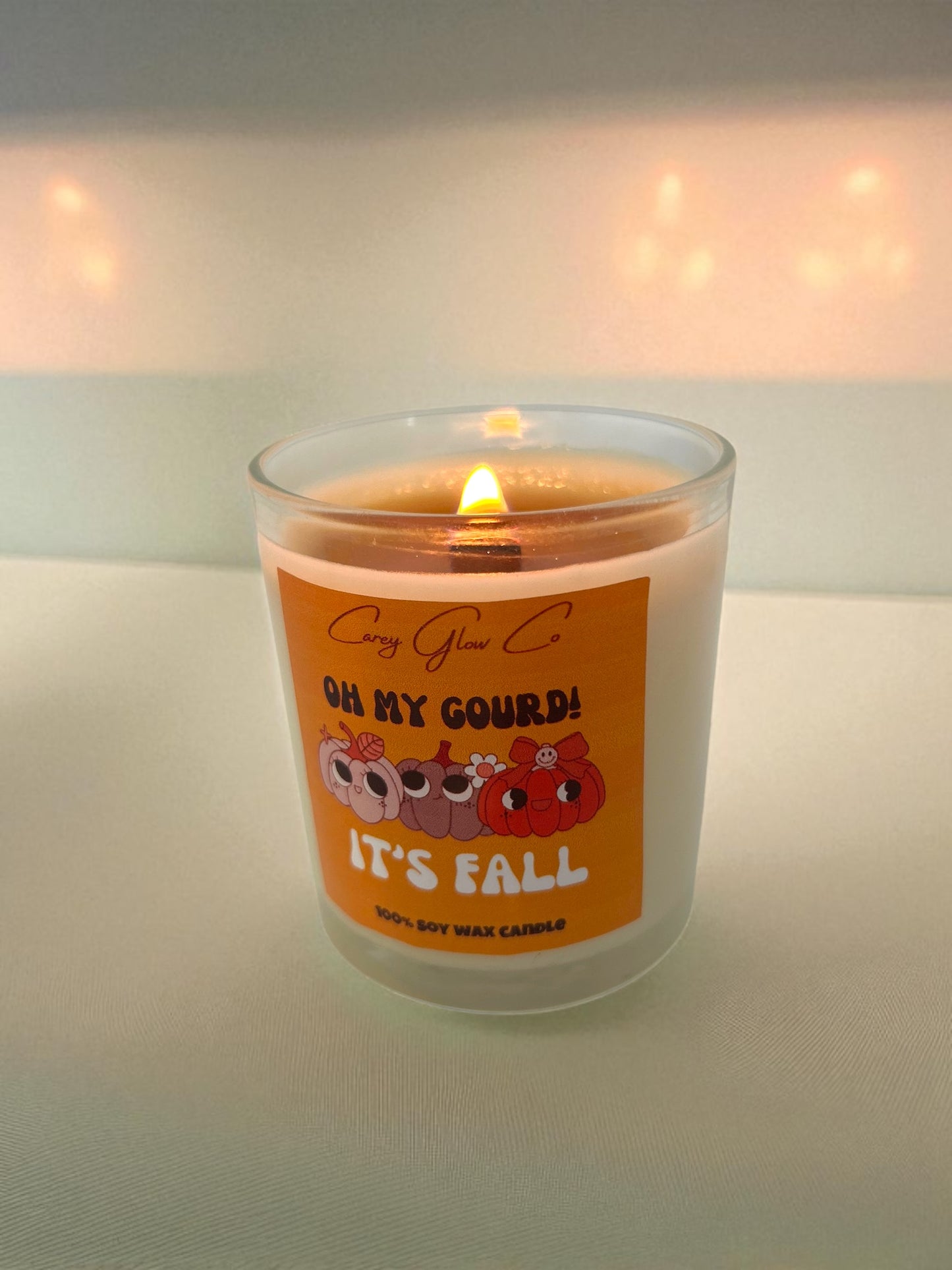 Oh My Gourd! Pumpkin buttercream candle