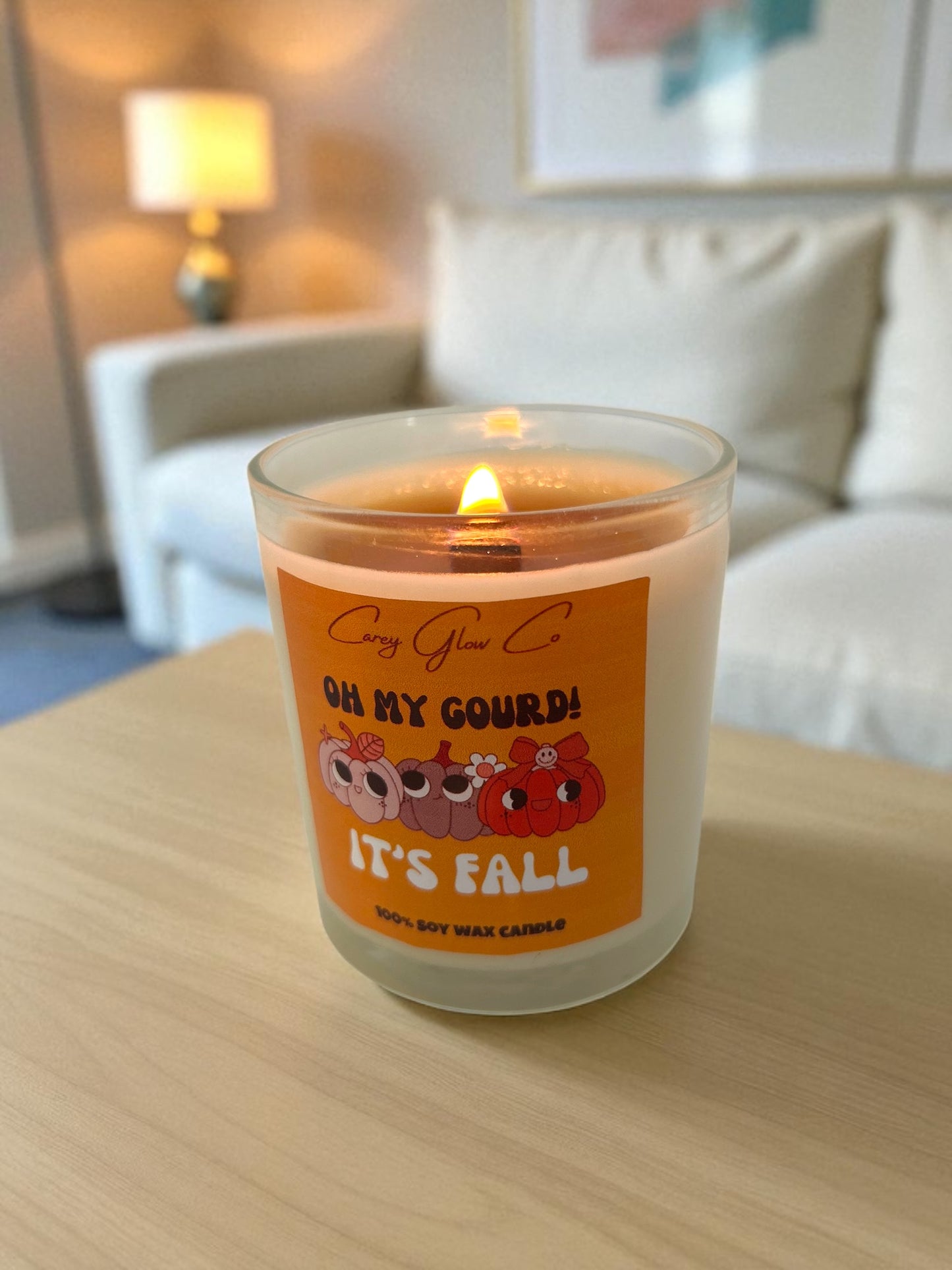 Oh My Gourd! Pumpkin buttercream candle