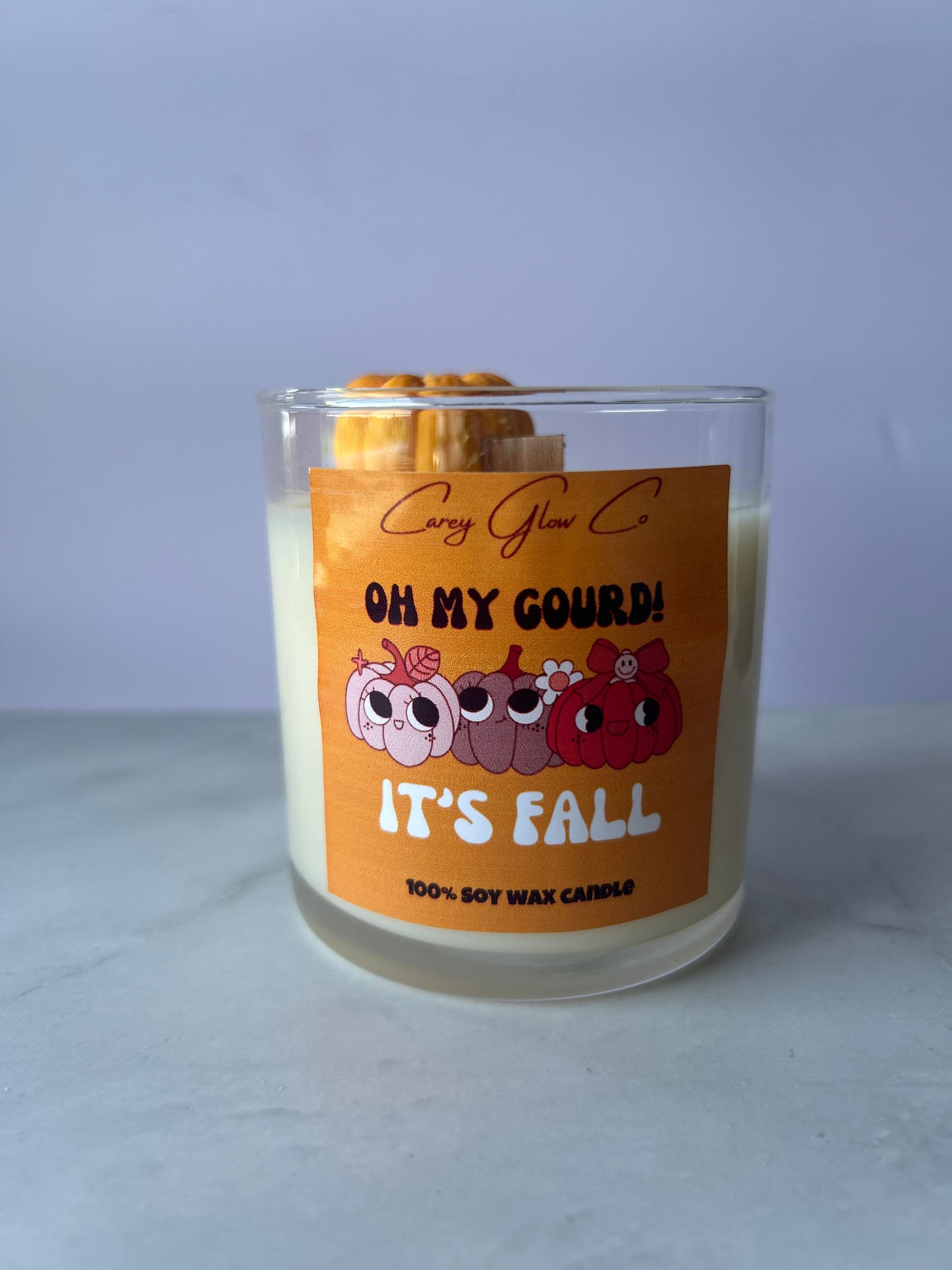 Oh My Gourd! Pumpkin buttercream candle